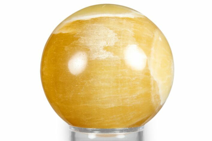 Polished Honeycomb Calcite Sphere - Utah #344835